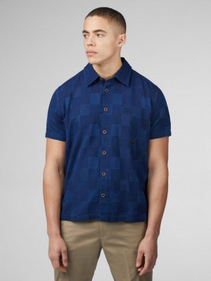 Ben Sherman B by Ben Sherman Indigo Check Gömlek Lacivert | 9207-EPKFV