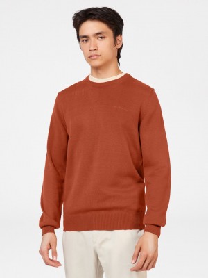 Ben Sherman Signature Crewneck Triko Turuncu | 0413-XDQCB