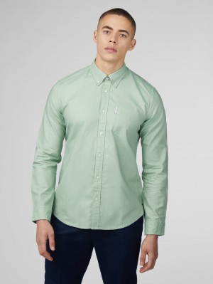 Ben Sherman Signature Oxford Gömlek Yeşil | 7604-NYWTD