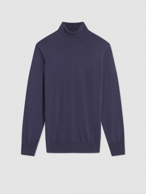 Ben Sherman Signature Roll Neck Triko Mor | 5013-PCHWG