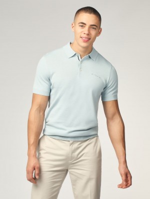 Ben Sherman Signature Short Sleeve Polo Triko Mavi | 4186-YJVZX