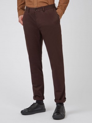 Ben Sherman Signature Slim Stretch Chino Pantolon Kırmızı | 7895-BSLAJ