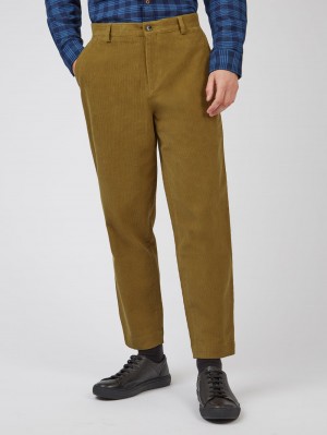 Ben Sherman Tapered Corduroy Pantolon Kahverengi | 0326-SBJFE