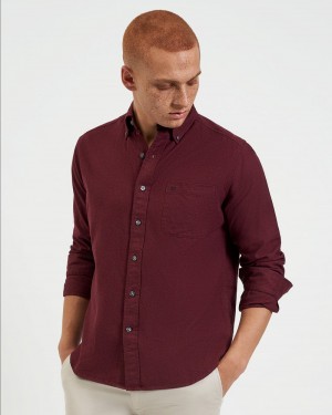 Ben Sherman Uniform Flannel Gömlek Bordo Lacivert Bej Rengi | 7683-AYFCD