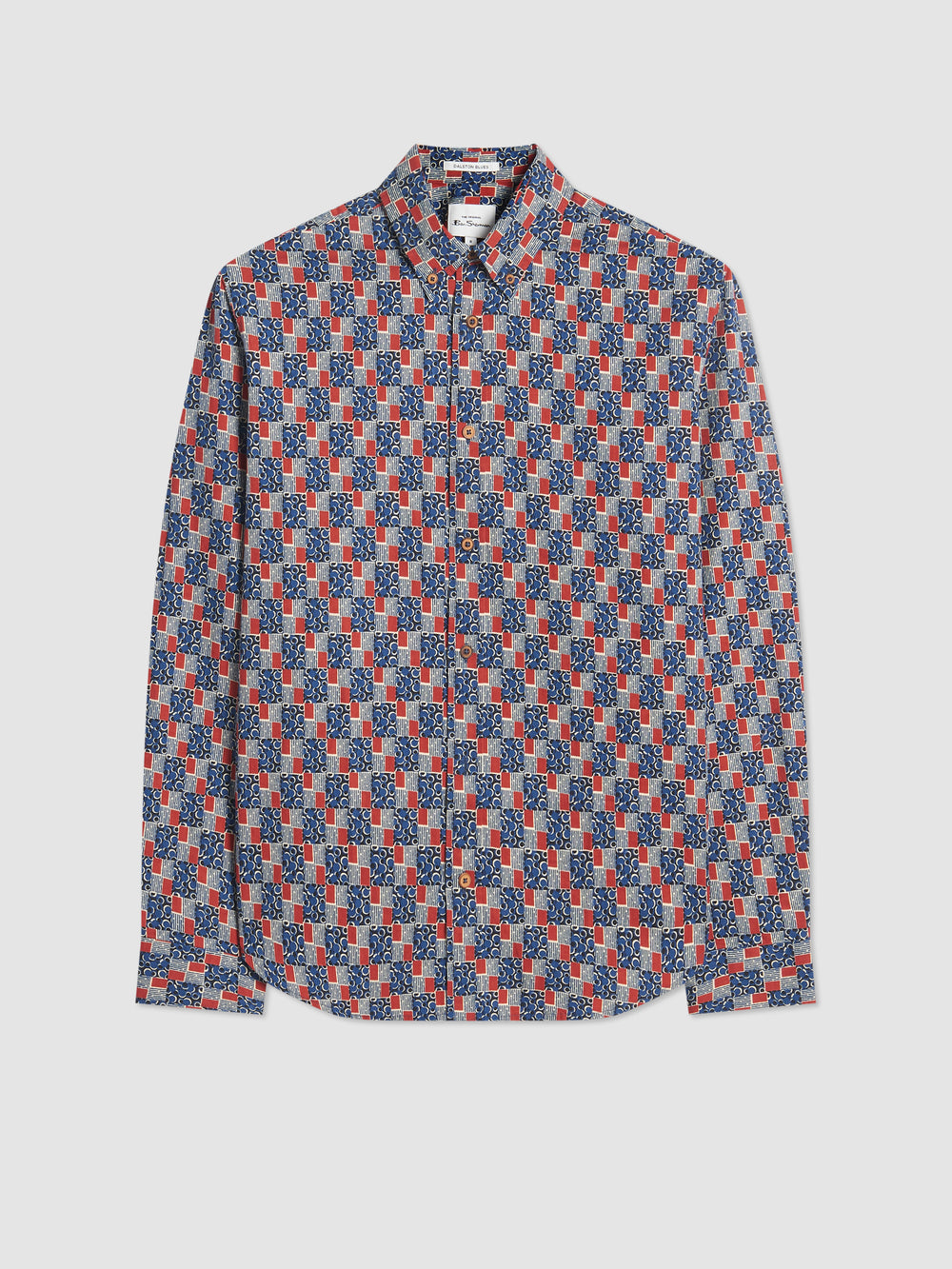 Ben Sherman 1950s Checkerboard Gömlek Indigo | 5948-JRQUE