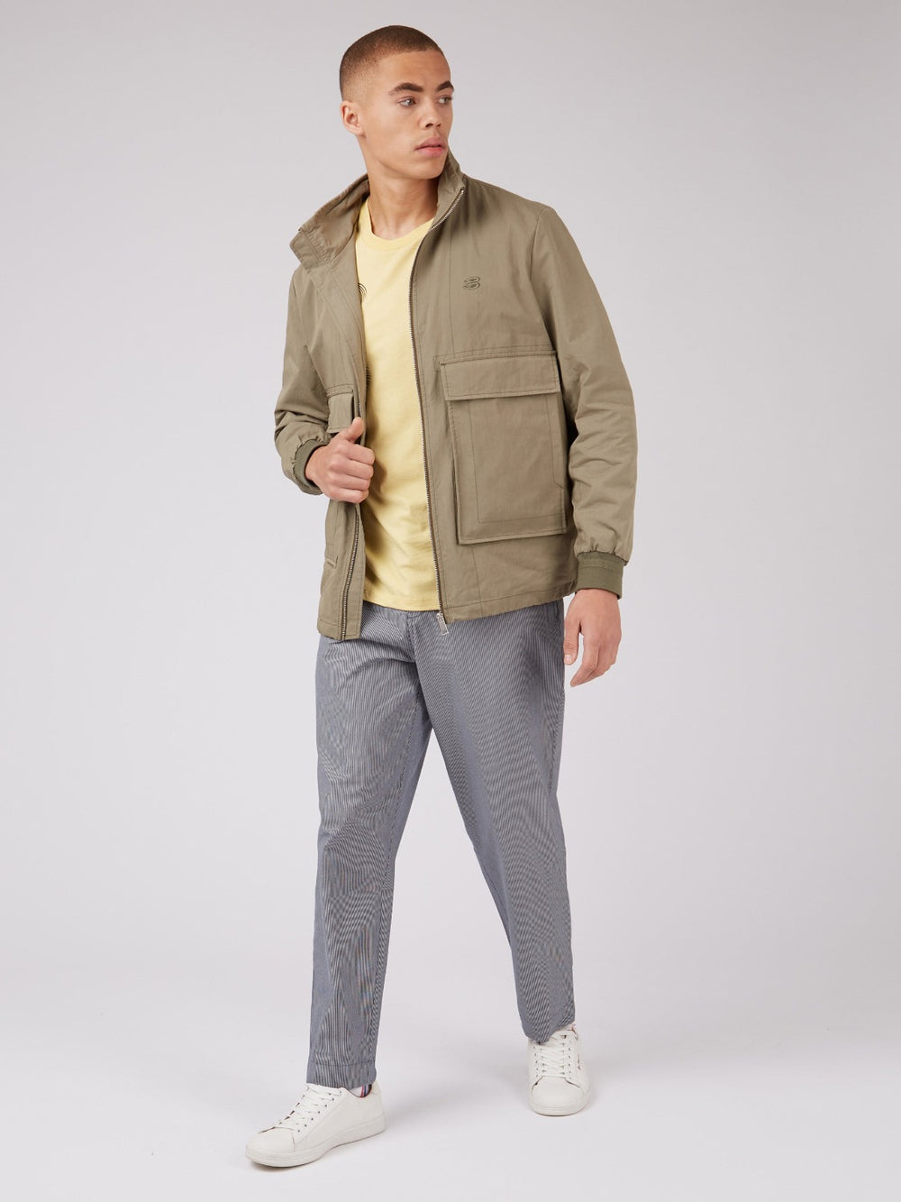 Ben Sherman B by Ben Sherman Cotton Taper Pantolon Mavi Gri | 4059-EDHSN