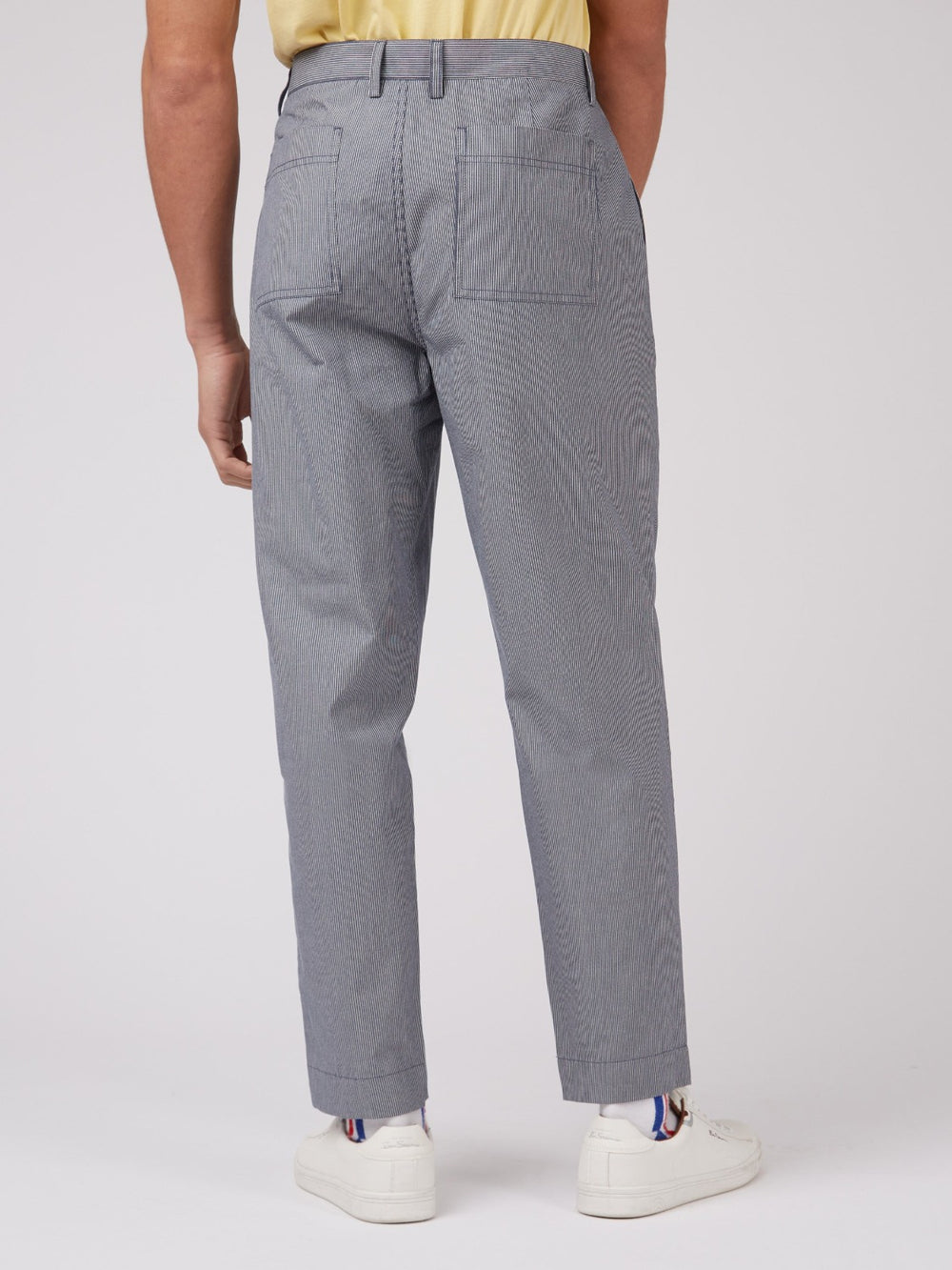 Ben Sherman B by Ben Sherman Cotton Taper Pantolon Mavi Gri | 4059-EDHSN