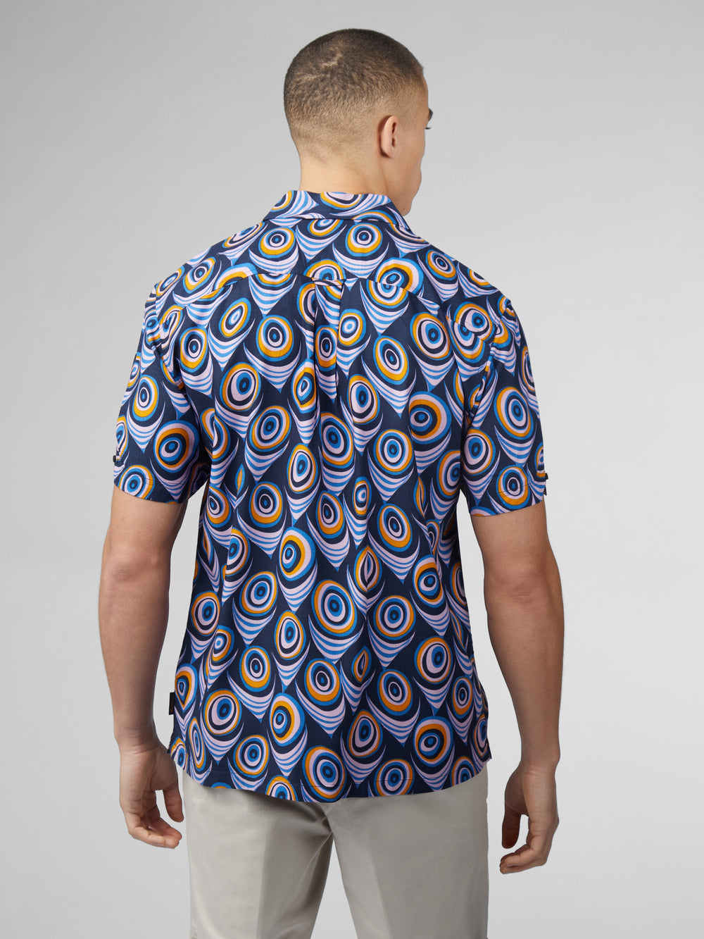 Ben Sherman B by Ben Sherman Psychedelic Print Gömlek Mor | 5609-ZUNFR