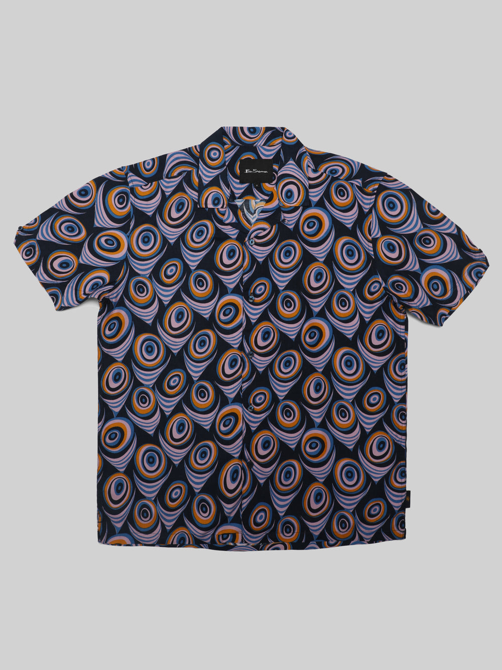 Ben Sherman B by Ben Sherman Psychedelic Print Gömlek Mor | 5609-ZUNFR