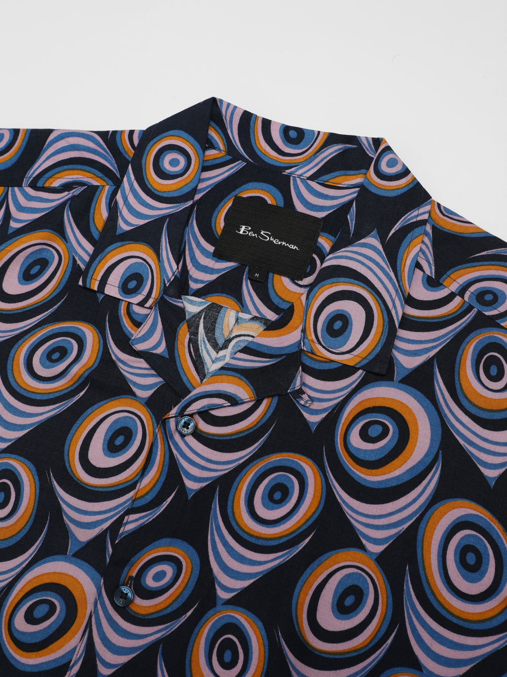 Ben Sherman B by Ben Sherman Psychedelic Print Gömlek Mor | 5609-ZUNFR