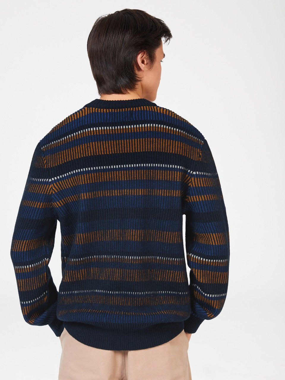 Ben Sherman B by Ben Sherman Stripe Triko Lacivert | 8347-JVCIN