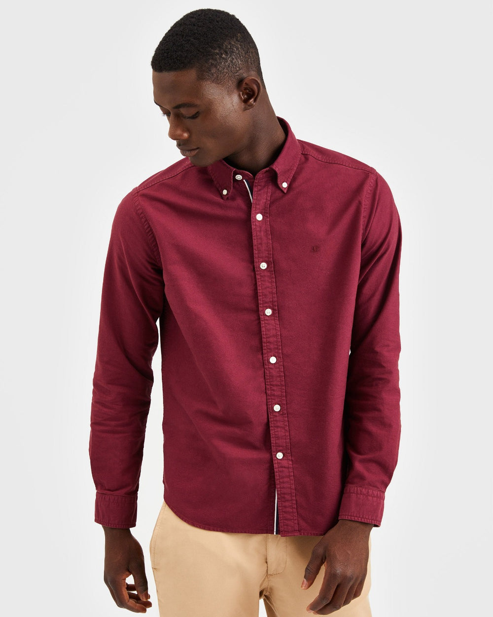 Ben Sherman Beatnik Oxford Garment Dye Gömlek Bordo | 7968-SFYDC