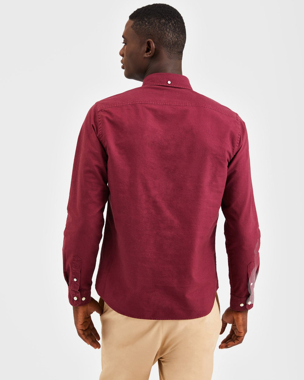 Ben Sherman Beatnik Oxford Garment Dye Gömlek Bordo | 7968-SFYDC