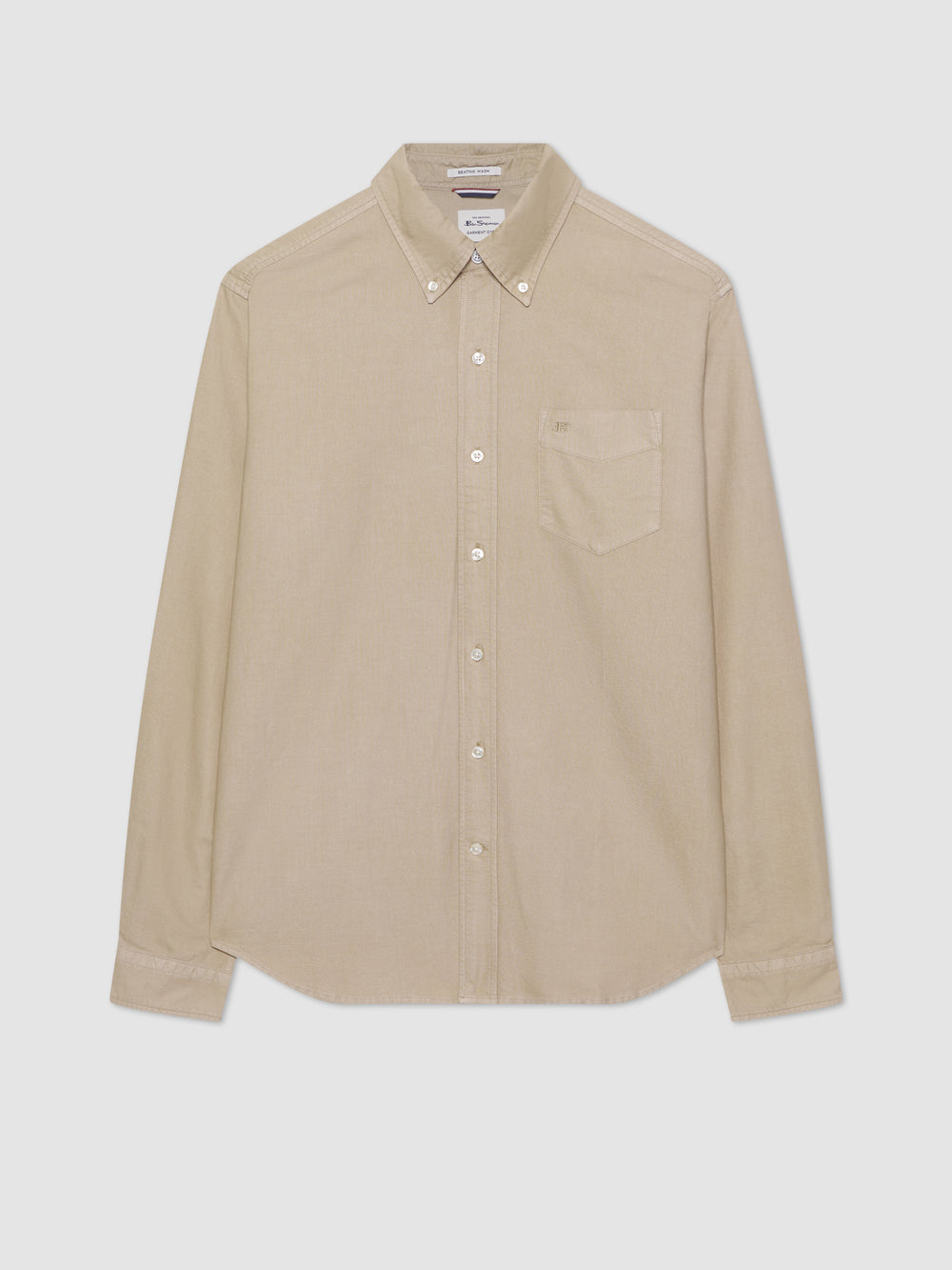 Ben Sherman Beatnik Oxford Garment Dye Gömlek Gri | 9327-SAELO