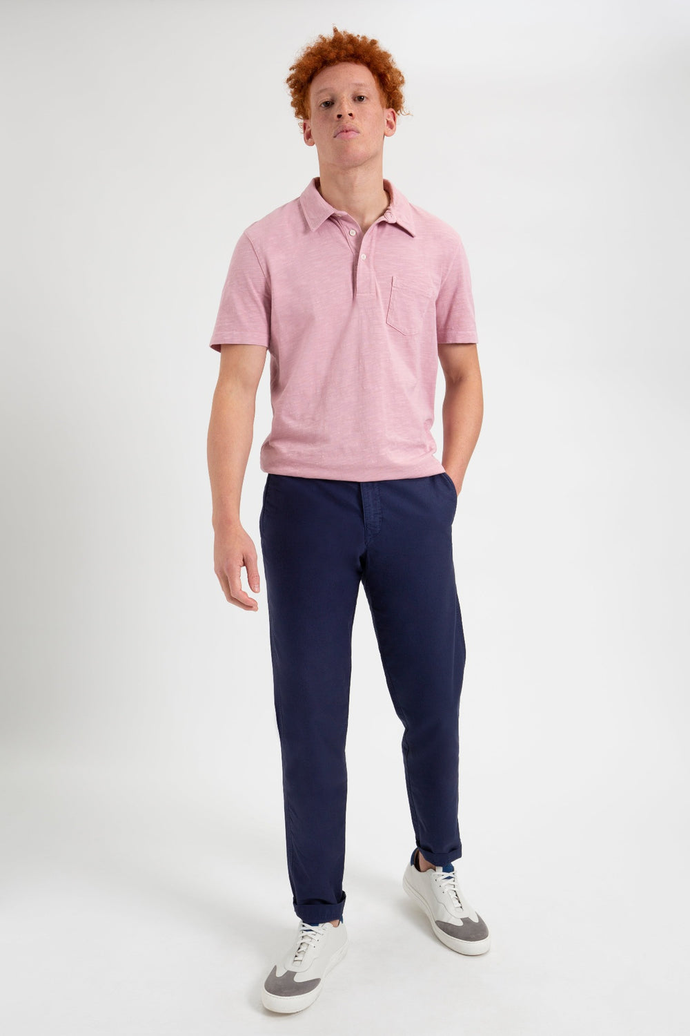 Ben Sherman Beatnik Oxford Slim Taper Garment Dye Chino Pantolon Lacivert | 6492-XZNWC