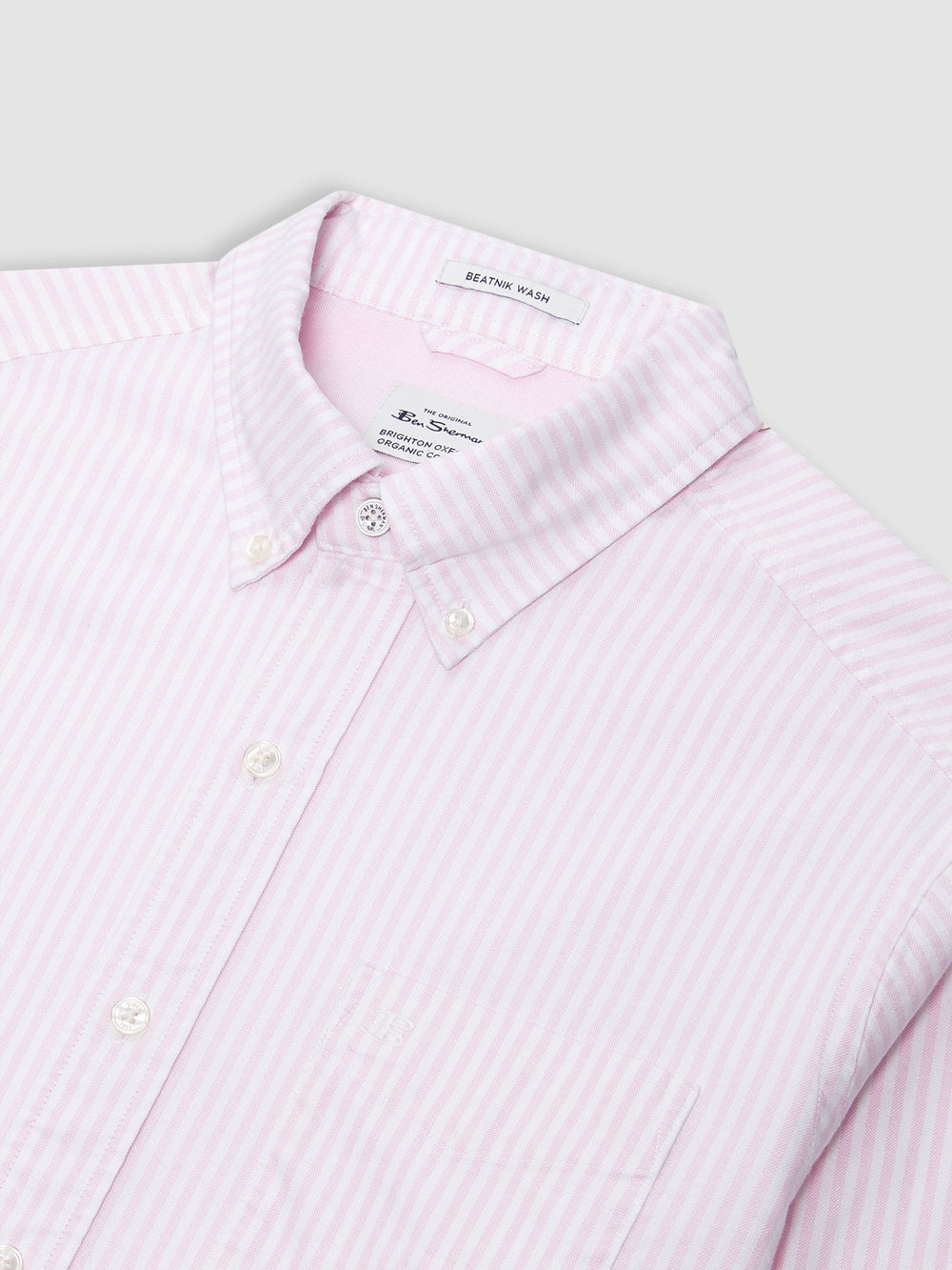 Ben Sherman Brighton Oxford Gömlek Pembe Çizgili | 1768-YQRNT