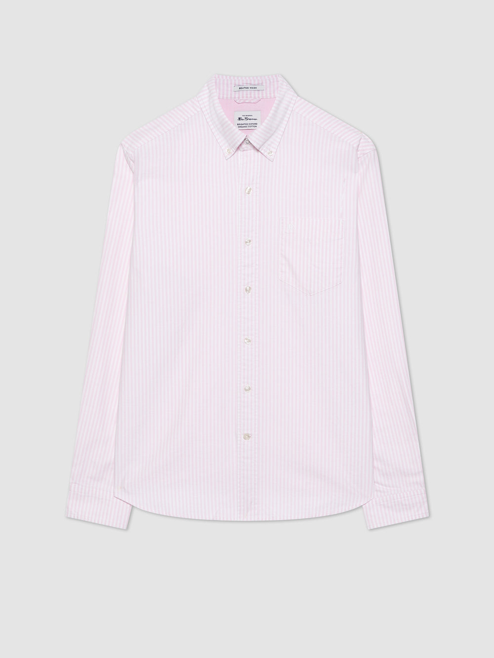 Ben Sherman Brighton Oxford Gömlek Pembe Çizgili | 1768-YQRNT