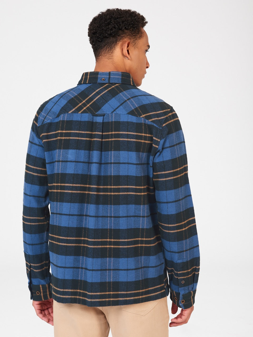 Ben Sherman Brushed Ivy Check Gömlek Mavi | 2493-DBIHT