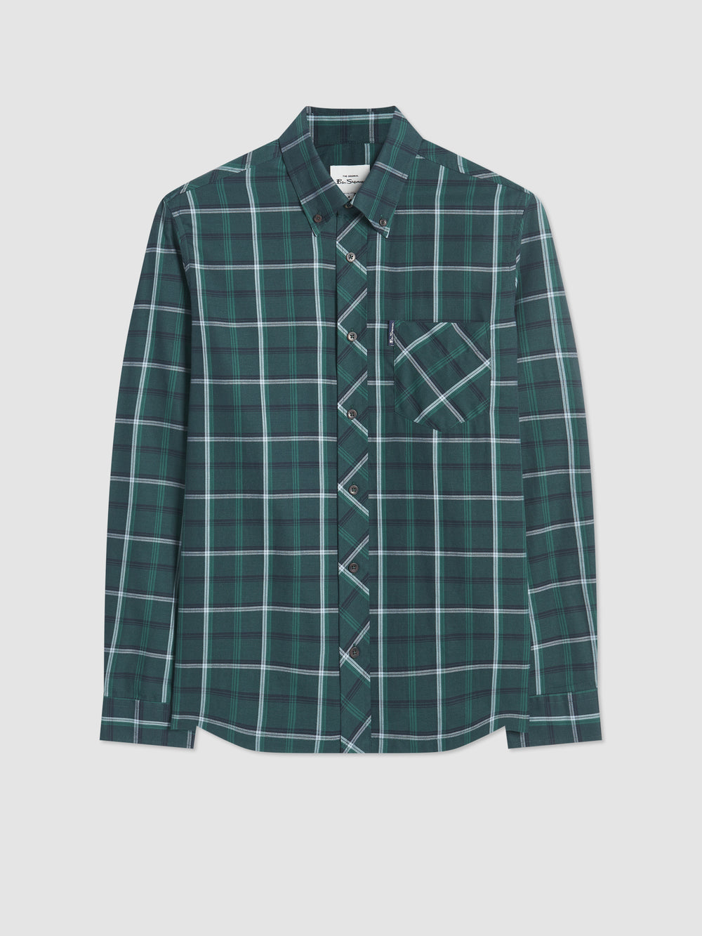 Ben Sherman Grid Check Gömlek Yeşil | 6719-LKRDX