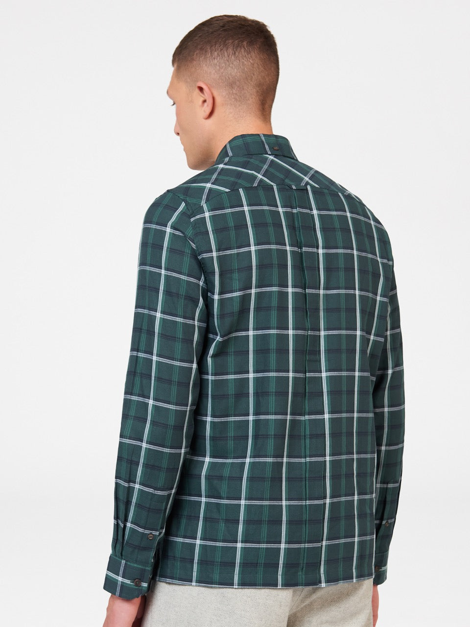 Ben Sherman Grid Check Gömlek Yeşil | 6719-LKRDX