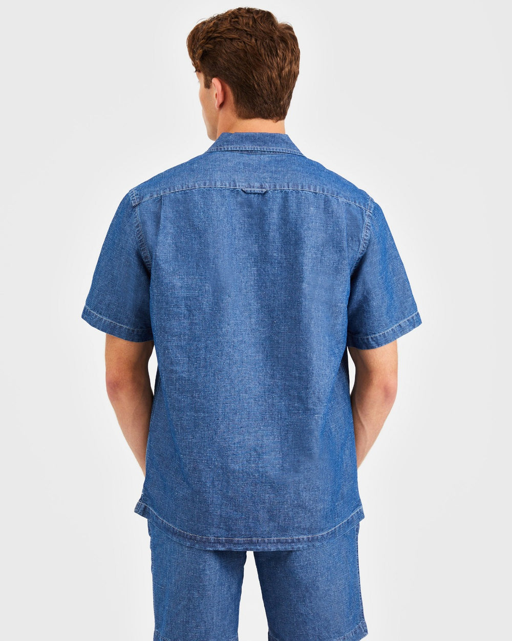 Ben Sherman Hastings Garment Dye Chambray Gömlek Indigo | 0531-MXHPW