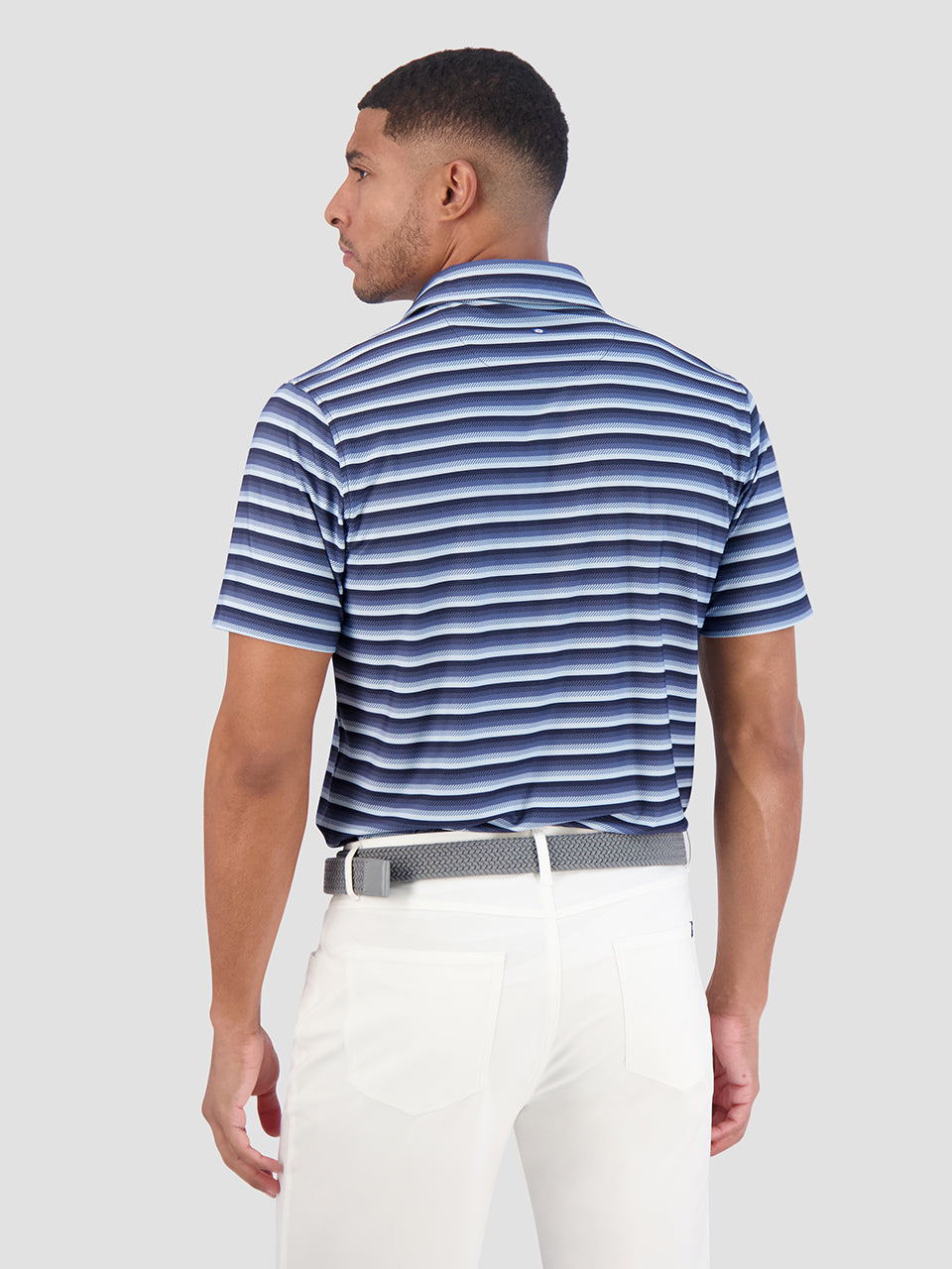 Ben Sherman Multi Stripe Tech Jersey Sports Fit Polo Gömlek Lacivert | 8096-XITAM