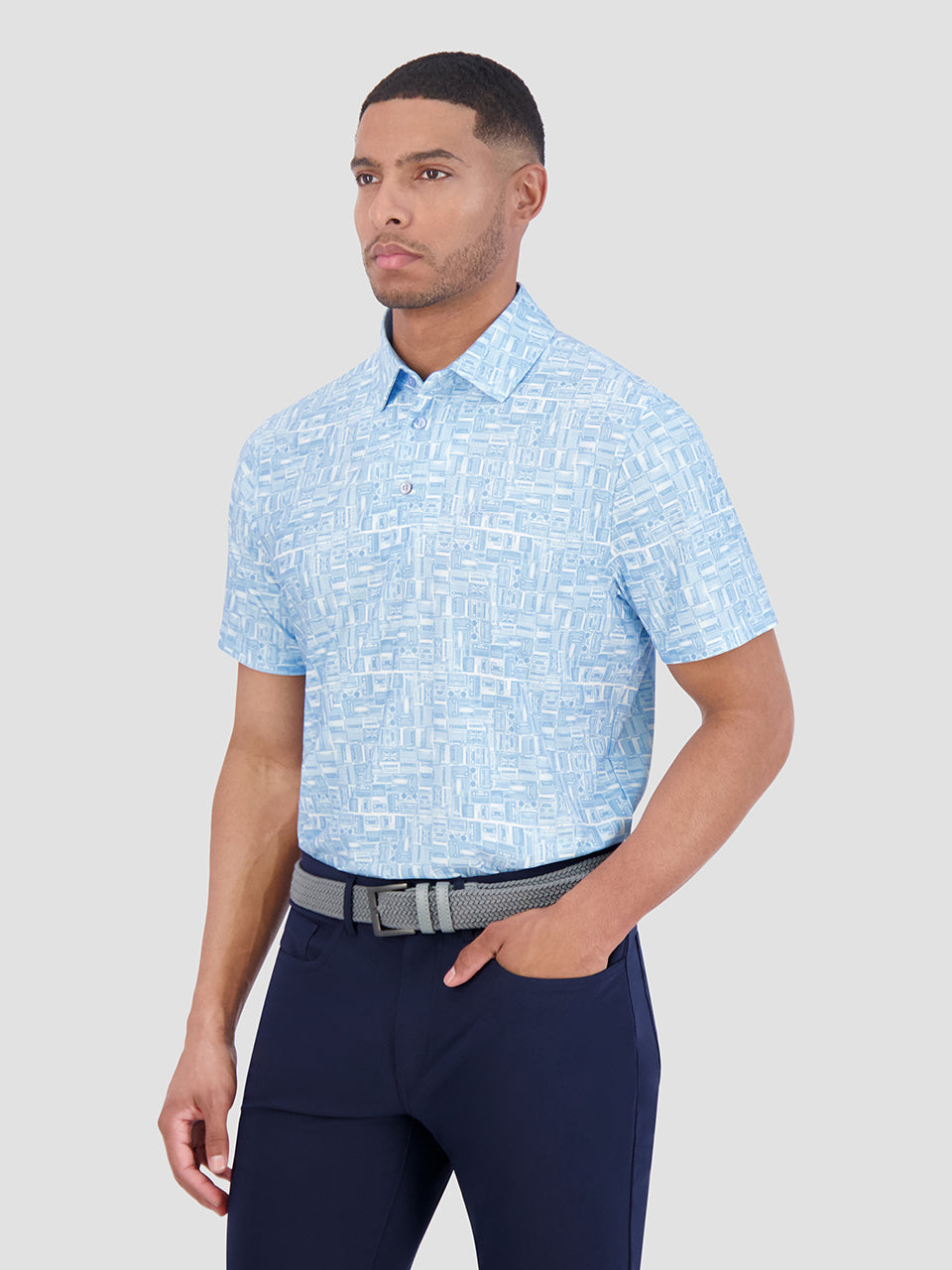 Ben Sherman Radio Stack Tech Jersey Sports Fit Polo Gömlek Mavi | 8324-FRUDV