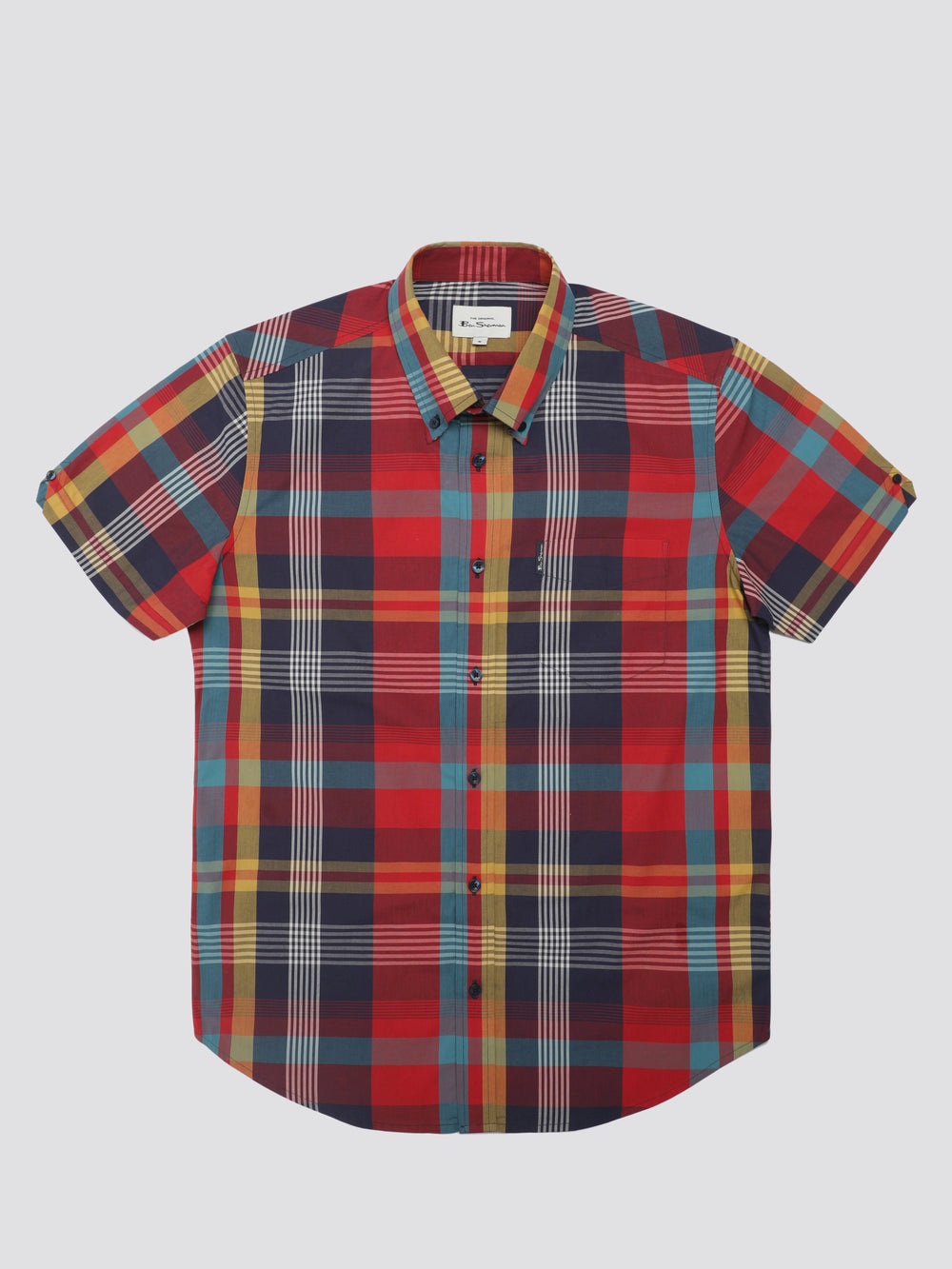 Ben Sherman Signature Large Madras Check Gömlek Kırmızı | 1826-MZNOU