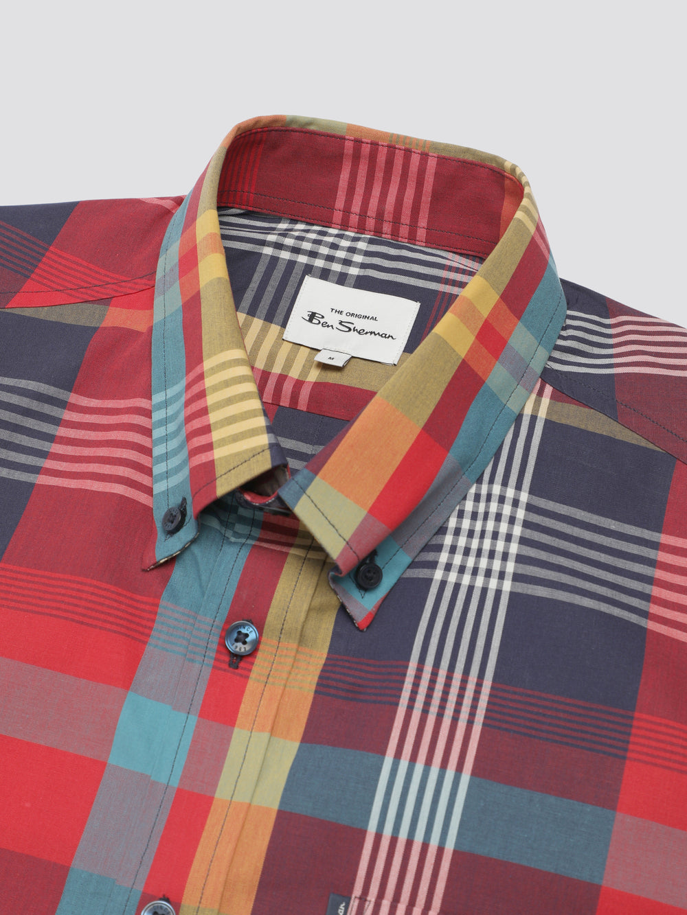 Ben Sherman Signature Large Madras Check Gömlek Kırmızı | 1826-MZNOU