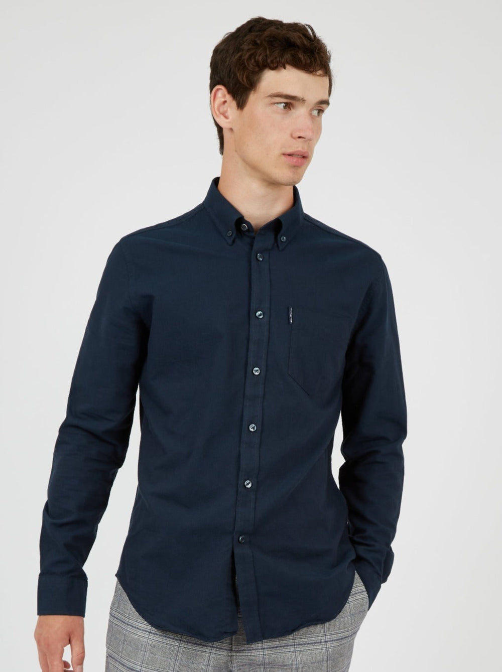 Ben Sherman Signature Organic Oxford Gömlek Lacivert | 2160-DJNSQ