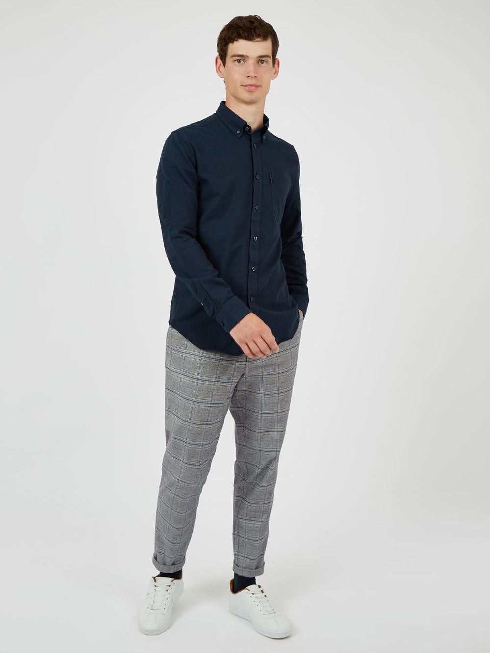 Ben Sherman Signature Organic Oxford Gömlek Lacivert | 2160-DJNSQ