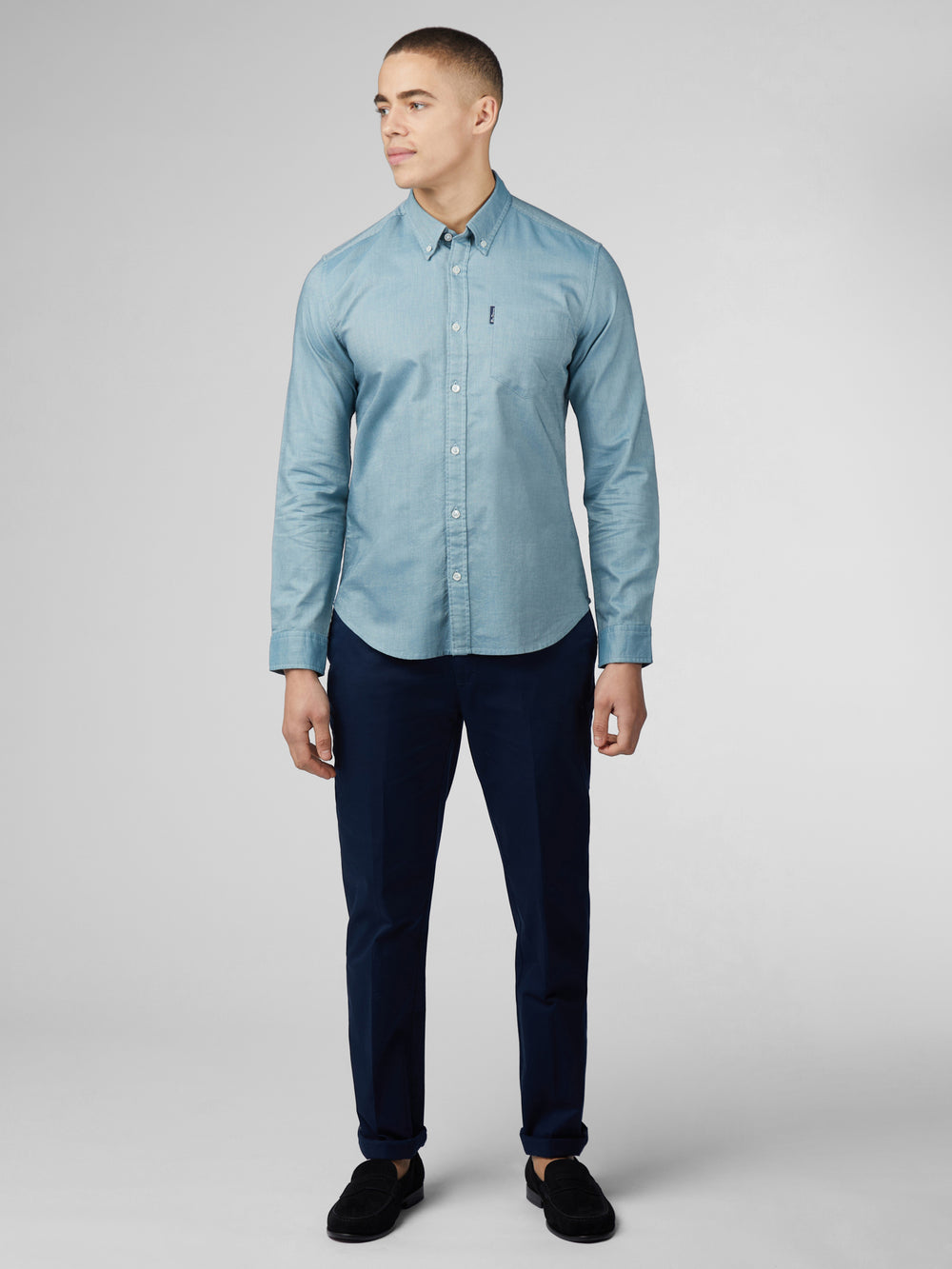 Ben Sherman Signature Oxford Gömlek Turkuaz | 7214-SMQNB