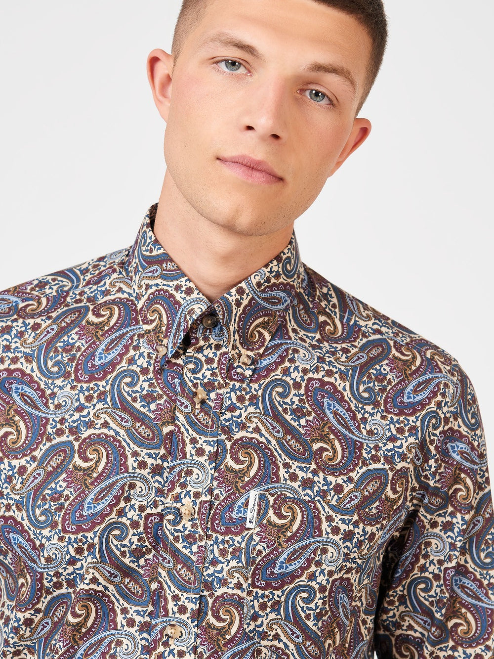 Ben Sherman Signature Paisley Gömlek Renkli | 5802-VQBUS