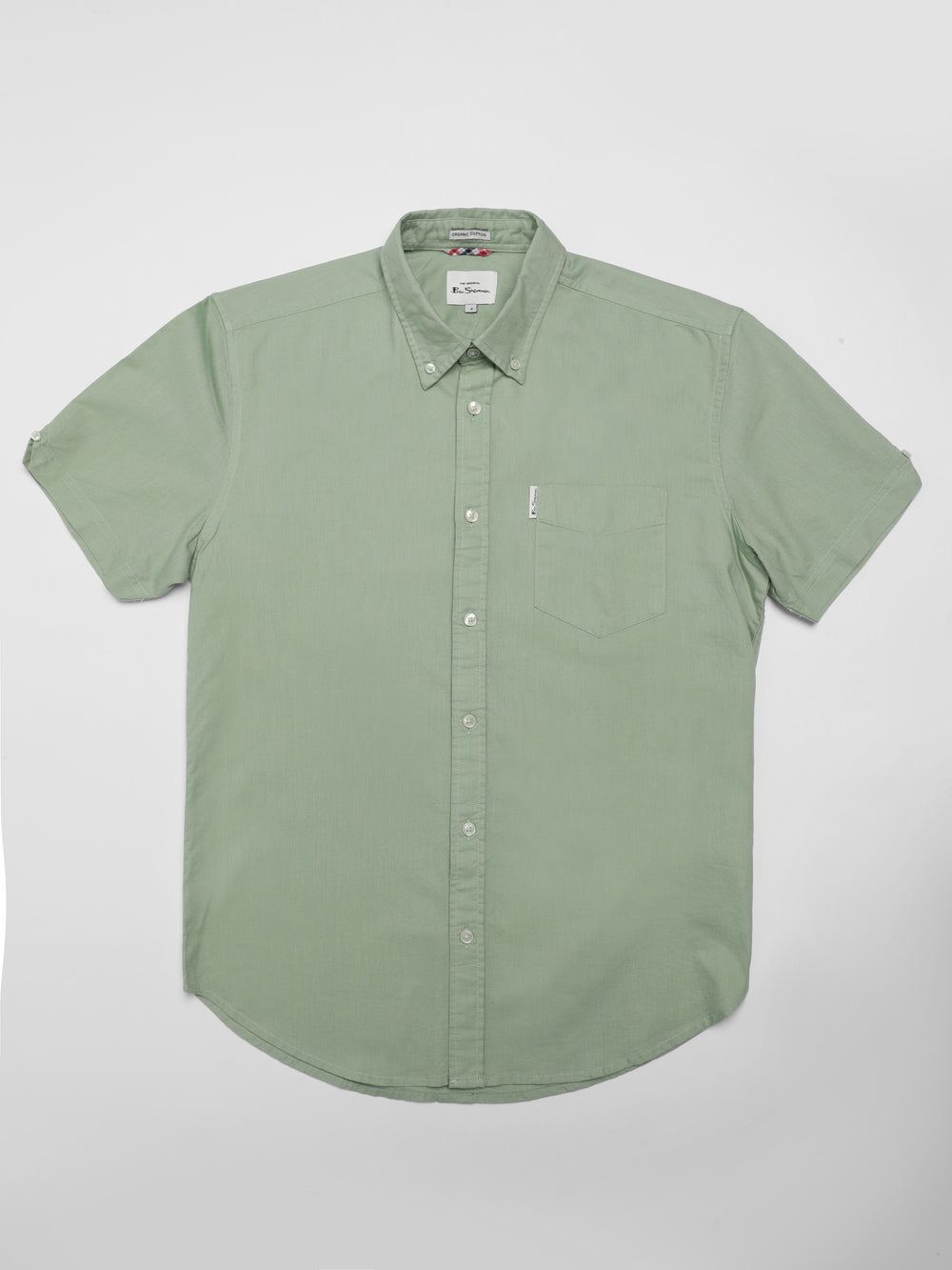 Ben Sherman Signature Short Sleeve Oxford Gömlek Yeşil | 2049-EUYQP