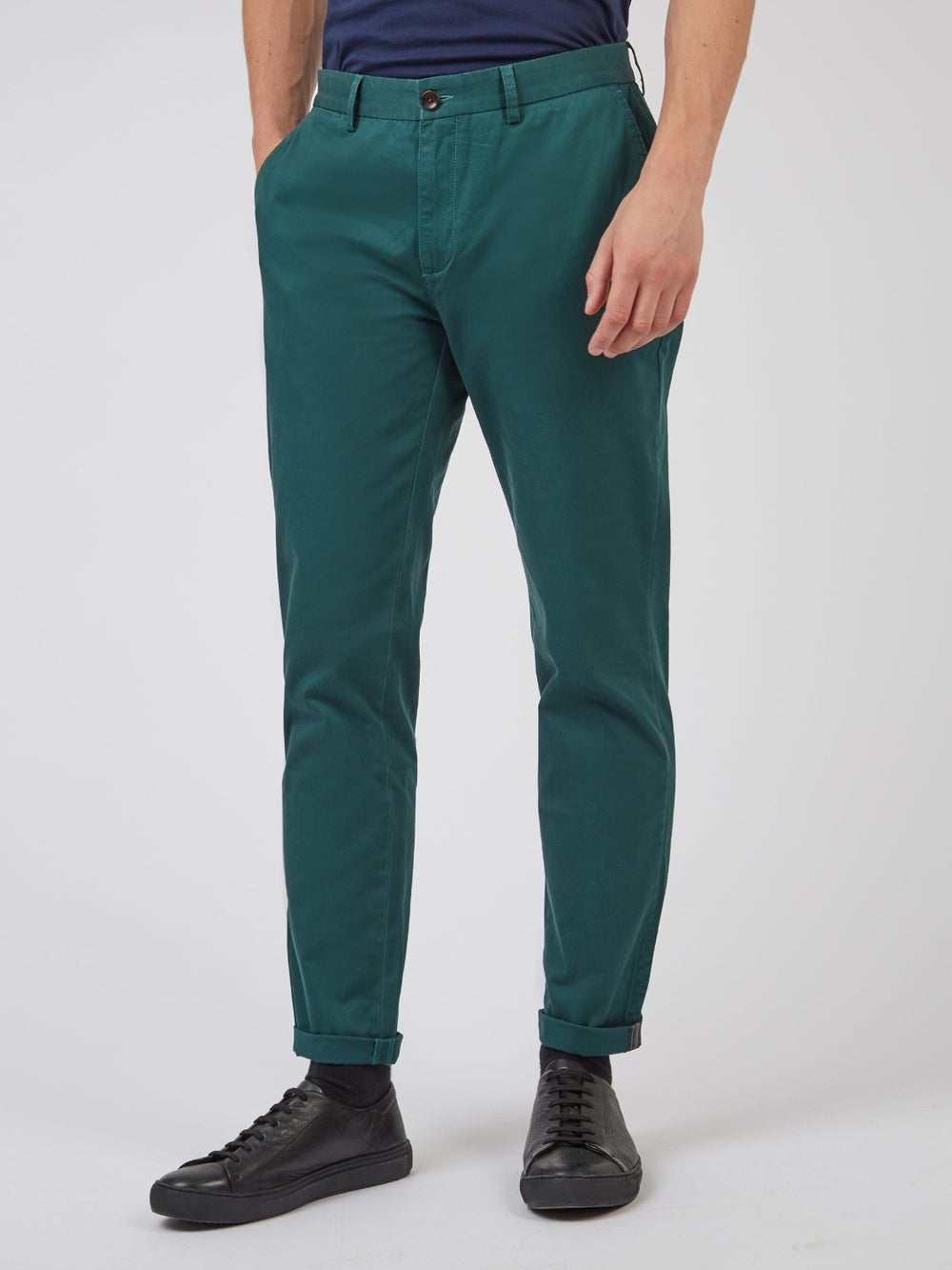 Ben Sherman Signature Slim Stretch Chino Pantolon Yeşil | 6502-TGQYP