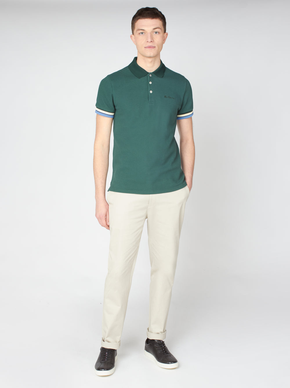 Ben Sherman Signature Slim Stretch Chino Pantolon Beyaz | 3705-SVFTW