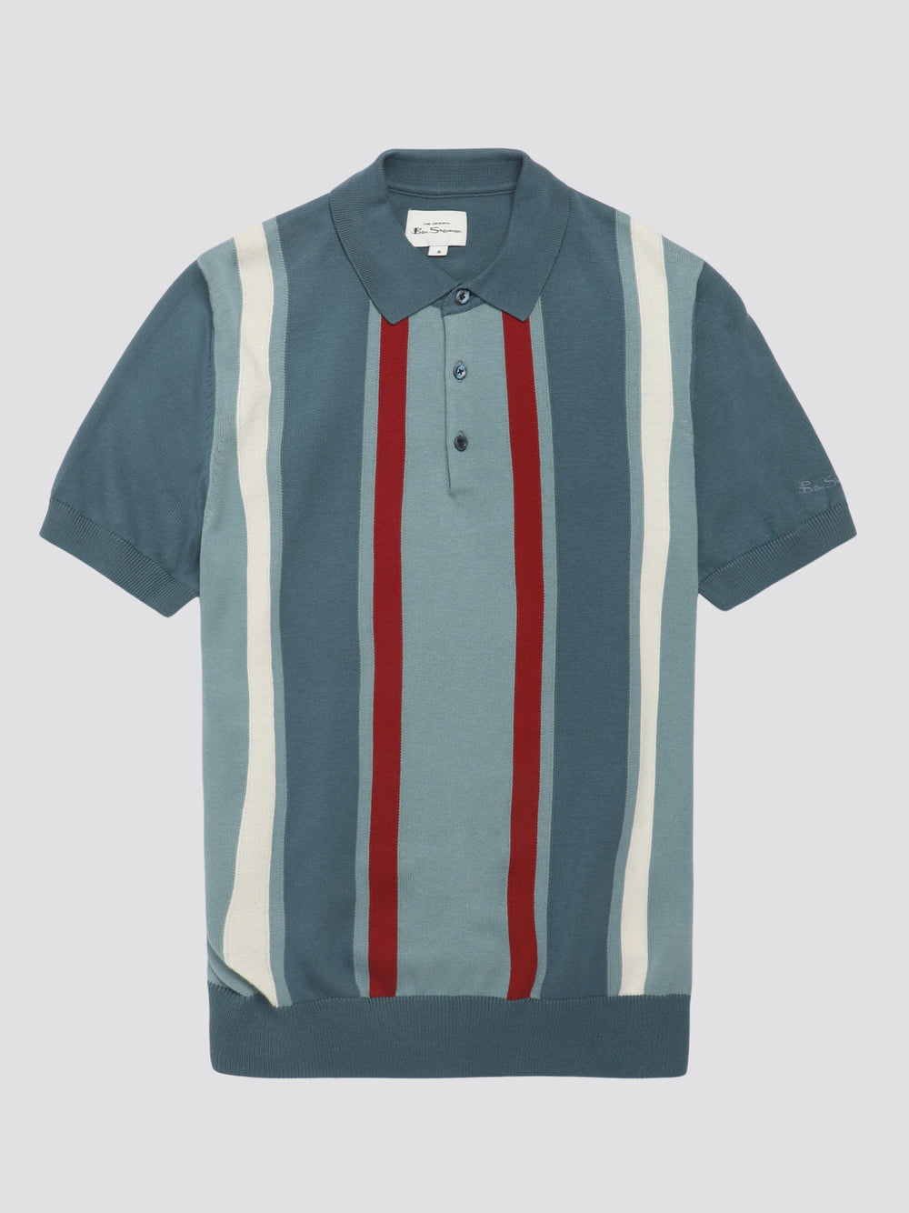 Ben Sherman Signature Vertical Stripe Polo Triko Turkuaz | 7609-LIDMZ