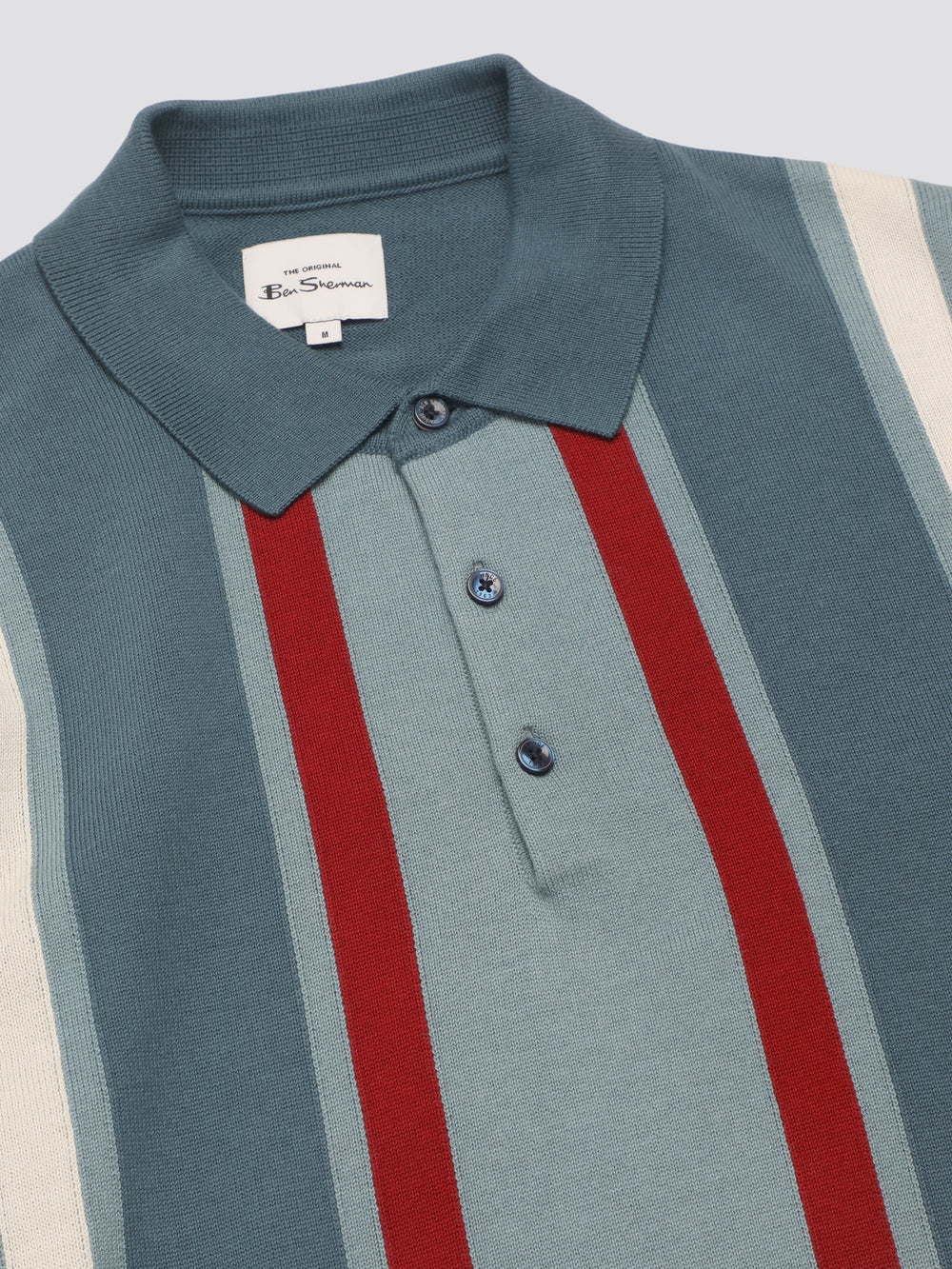 Ben Sherman Signature Vertical Stripe Polo Triko Turkuaz | 7609-LIDMZ