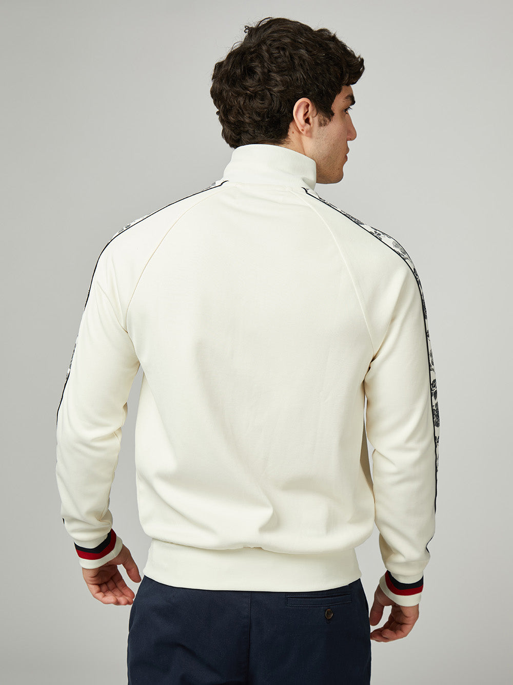 Ben Sherman Team GB Taped Track Top Mont Beyaz | 0975-JFHMB